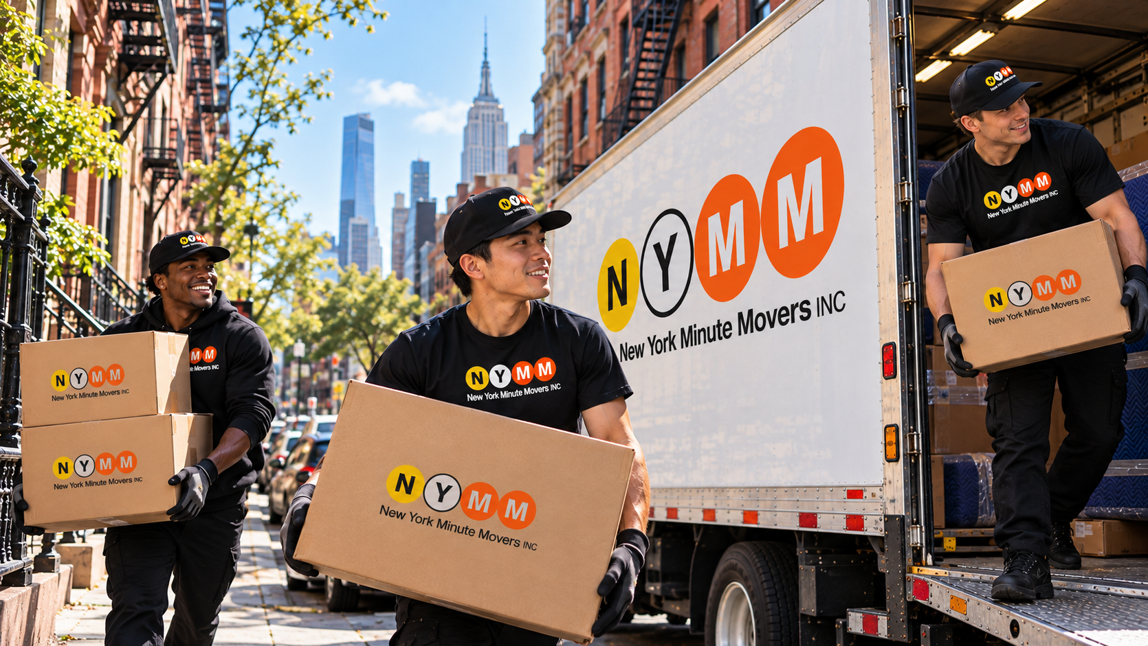 NY Minute Movers crew in Manhattan